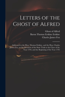 Image for Letters of the Ghost of Alfred