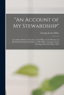 Image for "An Account of My Stewardship" [microform]