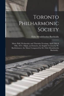 Image for Toronto Philharmonic Society [microform]