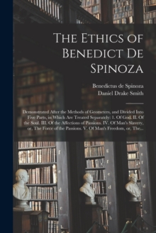 Image for The Ethics of Benedict De Spinoza