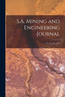 Image for S.A. Mining and Engineering Journal; 22, pt.1, no.1110
