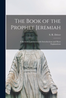 Image for The Book of the Prophet Jeremiah