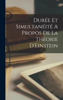 Image for Duree Et Simultaneite A propos De La Theorie D'Einstein