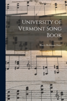 Image for University of Vermont Song Book