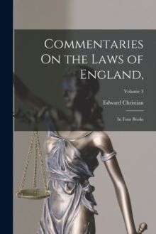 Image for Commentaries On the Laws of England,