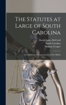 Image for The Statutes at Large of South Carolina