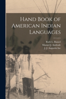 Image for Hand Book of American Indian Languages