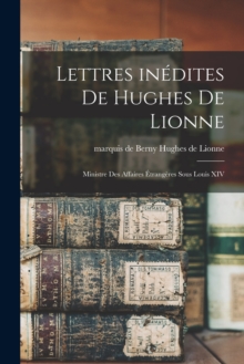 Image for Lettres inedites de Hughes de Lionne