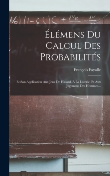 Image for Elemens Du Calcul Des Probabilites