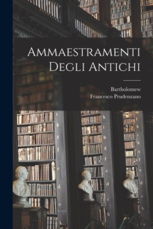 Image for Ammaestramenti Degli Antichi