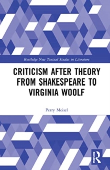 Image for Criticism After Theory from Shakespeare to Virginia Woolf