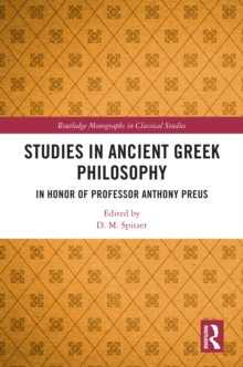 Image for Studies in Ancient Greek Philosophy