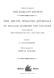 Image for The Arctic Whaling Journals of William Scoresby the Younger (1789–1857)