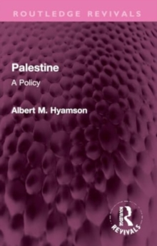 Image for Palestine : A Policy