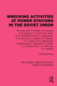 Image for Wrecking Activities at Power Stations in the Soviet Union