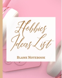 Image for Hobbies Ideas List - Blank Notebook - Write It Down - Pastel Rose Gold Pink Brown Abstract Modern Contemporary Unique