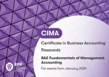 CIMA BA2 Fundamentals of Management Accounting: Passcards