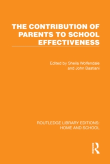 Image for The Contribution of Parents to School Effectiveness