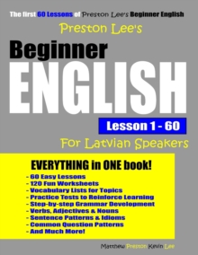 Image for Preston Lee's Beginner English Lesson 1 - 60 For Latvian Speakers