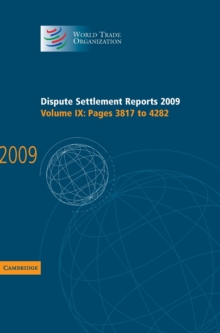 Image for Dispute Settlement Reports 2009: Volume 9, Pages 3817-4282
