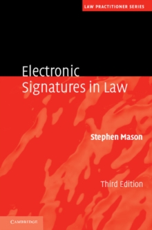 Image for Electronic signatures in law