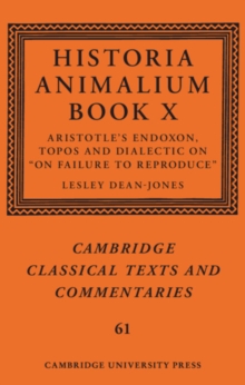 Image for Historia Animalium Book X