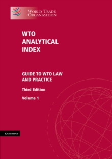 Image for WTO Analytical Index 2 Volume Set