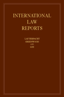 Image for International law reportsVolume 152