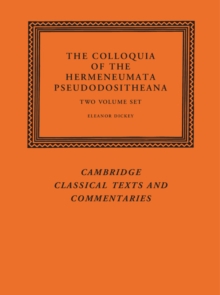 Image for The Colloquia of the Hermeneumata Pseudodositheana 2 Volume Set