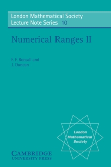 Image for Numerical ranges II