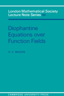 Image for Diophantine equations over function fields
