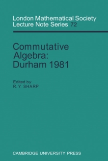 Image for Commutative algebra: Durham 1981