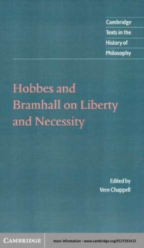 Image for Hobbes and Bramhall on liberty and necessity