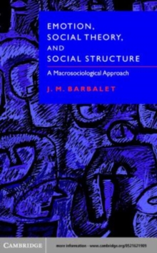 Image for Emotion, social theory, and social structure: a macrosociological approach