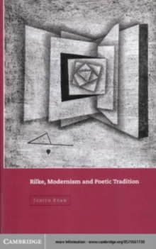 Image for Rilke, modernism and poetic tradition