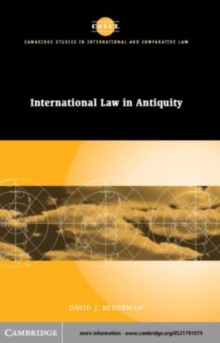 Image for International law and antiquity