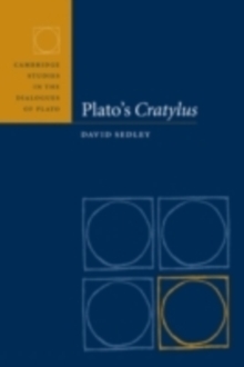 Image for Plato's Cratylus