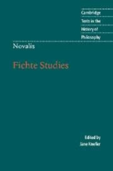 Image for Novalis: Fichte studies