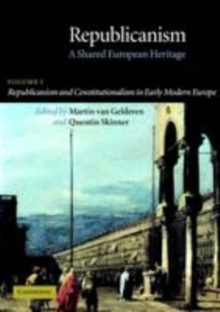 Image for Republicanism: a shared European heritage