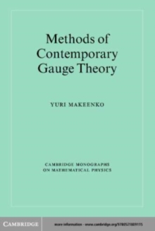 Image for Methods of contemporary gauge theory