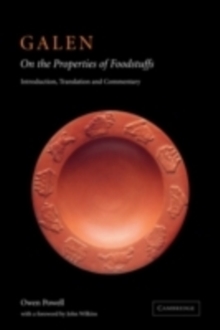 Image for Galen: on the properties of foodstuffs : introduction, translation and commentary
