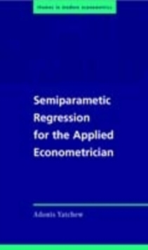 Image for Semiparametric regression for the applied econometrician