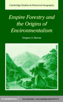 Image for Empire forestry and the origins of environmentalism