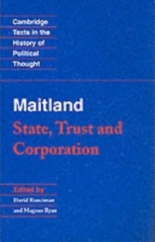 Image for Maitland: state, trust and corporation