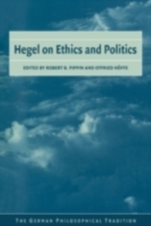 Image for Hegel on ethics and politics