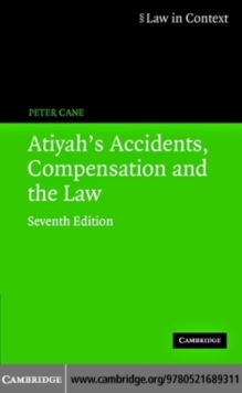 Image for Atiyah's accidents, compensation and the law.