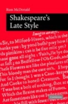Image for Shakespeare's late style