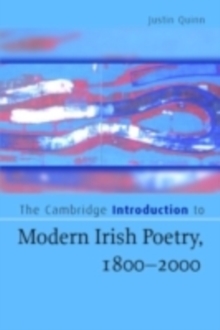 Image for The Cambridge introduction to modern Irish poetry, 1800-2000