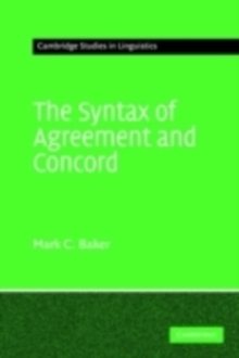 Image for The syntax of agreement and concord