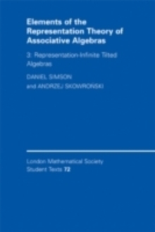 Image for Elements of the representation theory of associative algebras.:  (Representation-infinite tilted algebras)